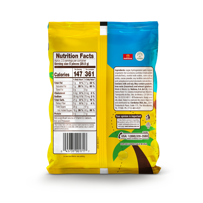 Bolsa de monedas de chocolate Nucita 2.4 oz - 12 ct