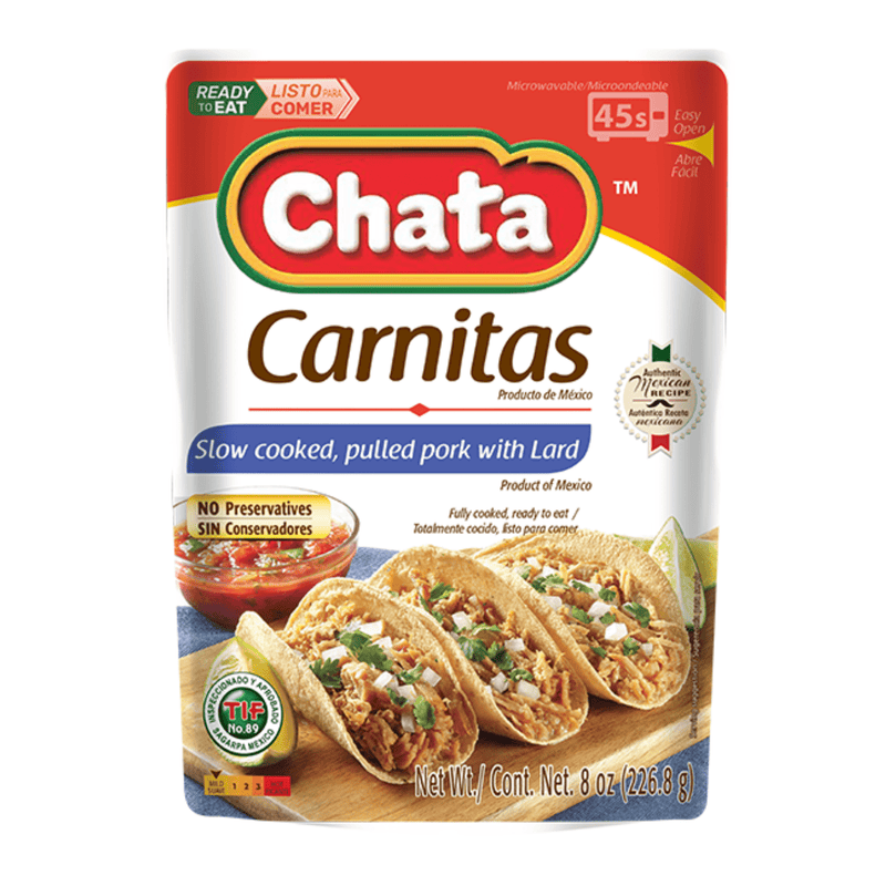 Chata Pork Carnitas Pouch, 8 oz
