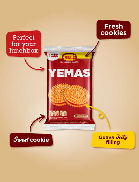 Yemas, Cookies Bag, 11.01 Oz, Gourmet cookie