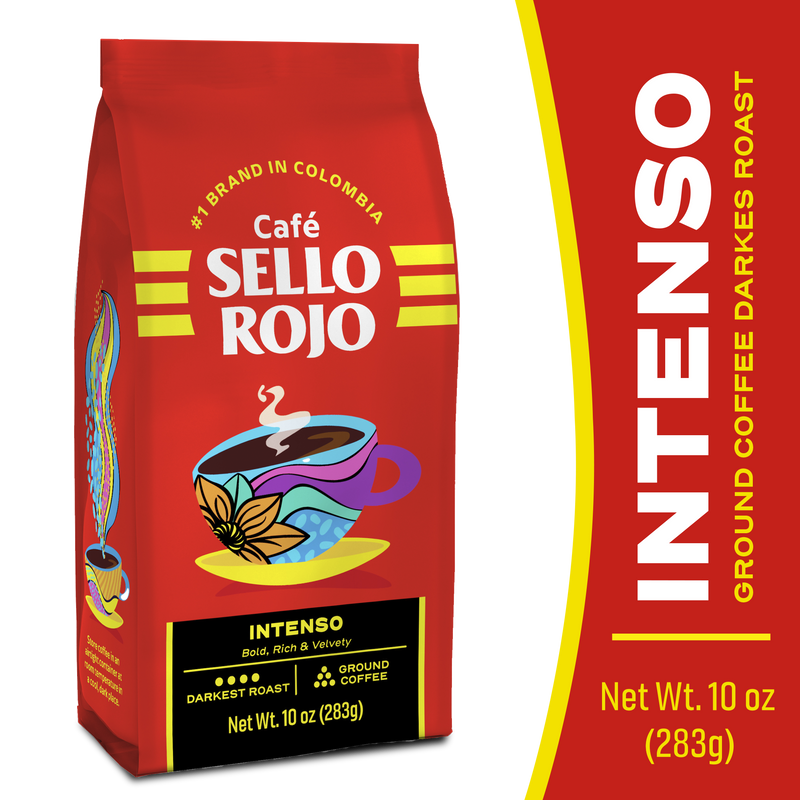 Sello Rojo Ground Coffee Intenso Bag, 10 oz