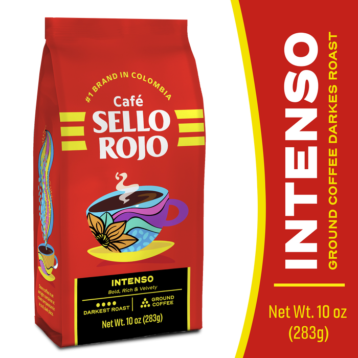 Sello Rojo Ground Coffee Intenso Bag, 10 oz