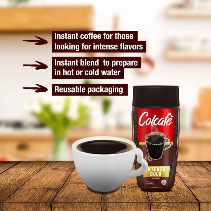 Colcafe Instant Coffee Granulated Jar 6 Oz Attributes 