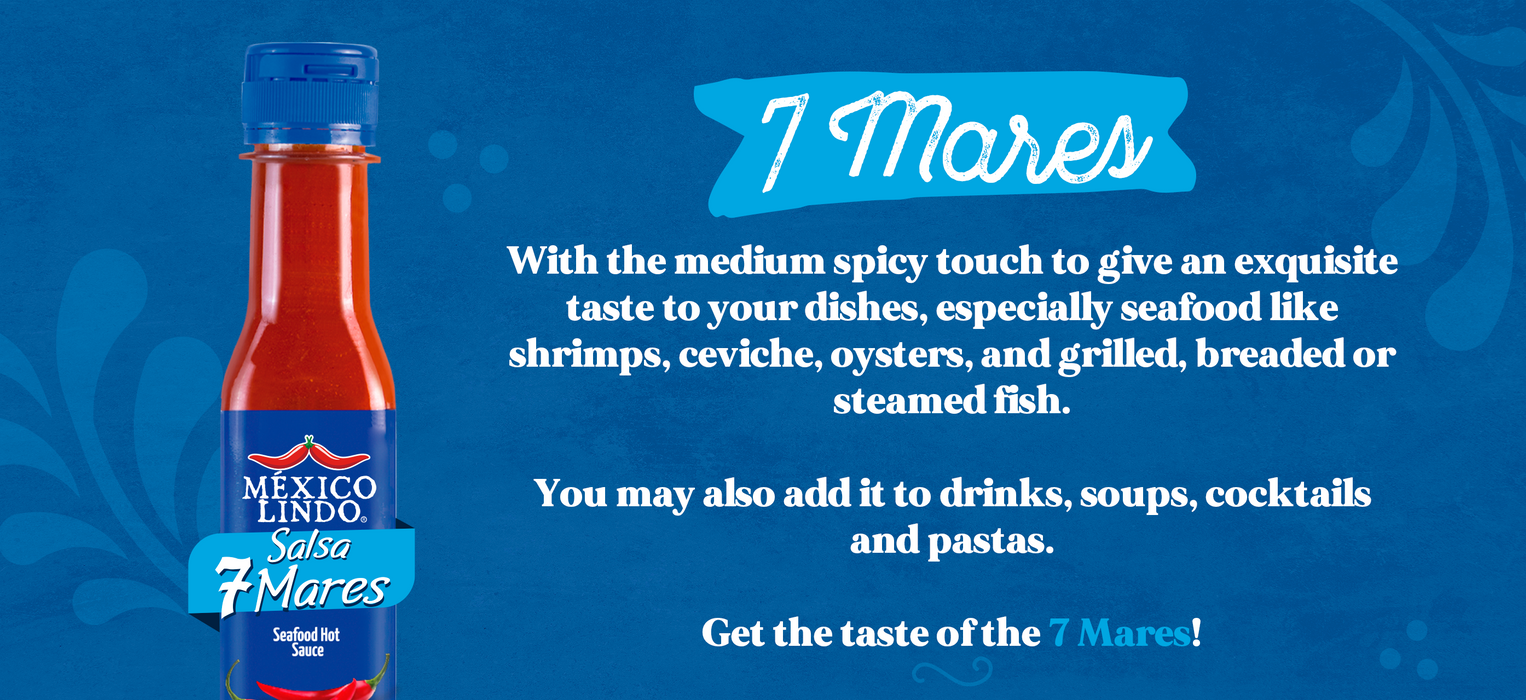 Mexico Lindo 7 Mares Hot Sauce, 5 oz
