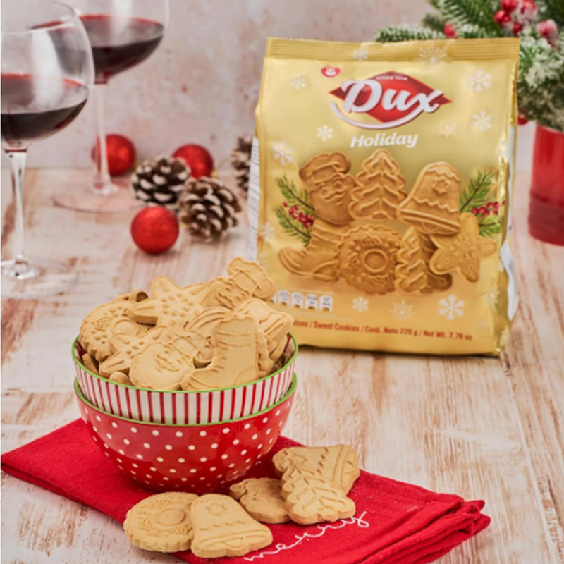 Dux Holiday Christmas Sweet Cookies Bag, 7.05 oz