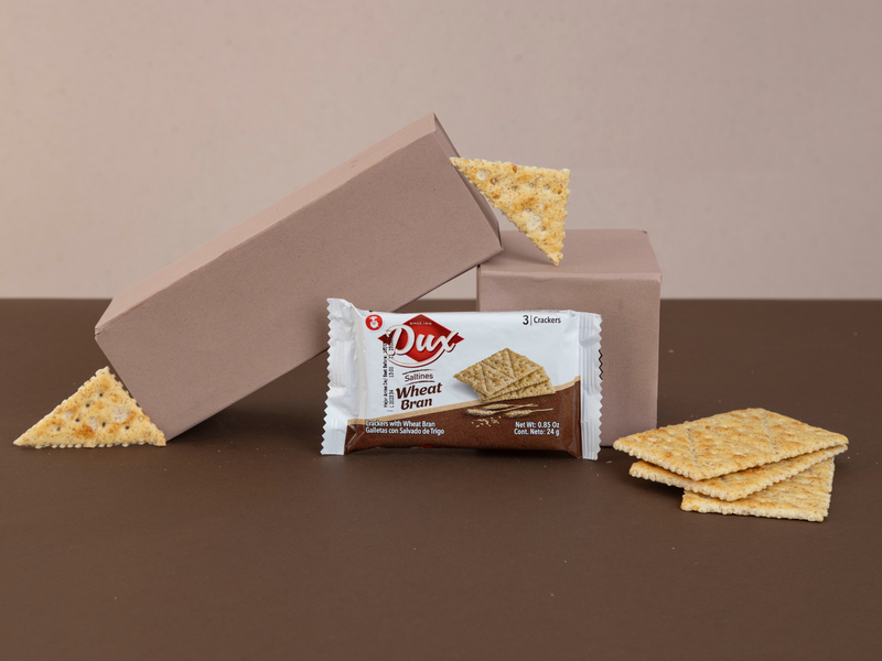 Dux wheat crackers lifestyle photo with a coffee background