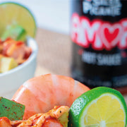 Amor, Chamoy Sauce, 12 Oz, Scoville level of 2,800, flavor of chili, high-quality product, traditional spicy, Fluid Liquid, Bottle.