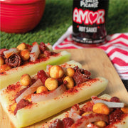 Amor, Chamoy Sauce, 12 Oz, Scoville level of 2,800, flavor of chili, high-quality product, traditional spicy, Fluid Liquid, Bottle.