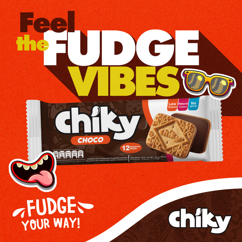 Chiky Chocolate Cookies, 12 Snack Packs, 16.9 oz
