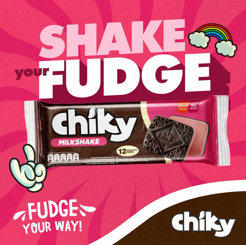 Chiky Milkshake Cookies Bag, 12 Snack Packs, 16.9 oz