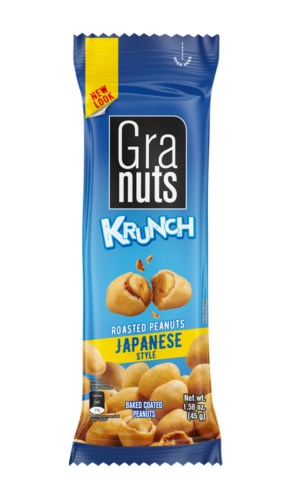 Granuts Krunch Roasted Classic, 1.59 Oz (12 Inner Packs), On-the-Go Snack.