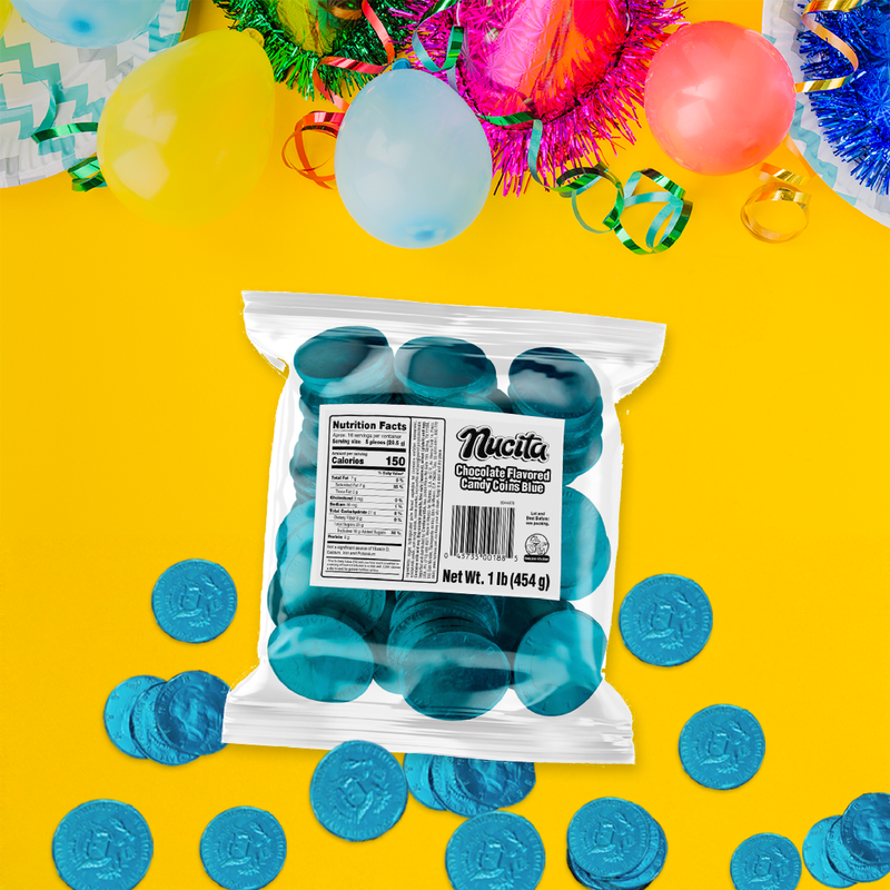 Nucita Chocolate Turquesa Monedas 1 Lb - 77 ct