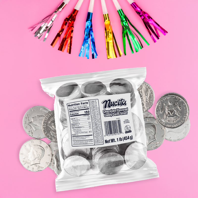 Nucita Chocolate Monedas Plata 1 Lb
