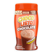 front image instant drink Chocolisto 10.5 oz, orange packaging