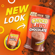 front image instant drink Chocolisto 10.5 oz indicating the image change