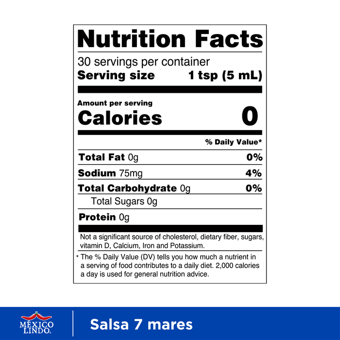 Mexico Lindo 7 Mares Hot Sauce, 5 oz