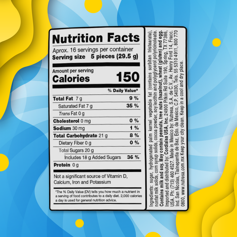 Nucita Chocolate Turquesa Monedas 1 Lb - 77 ct