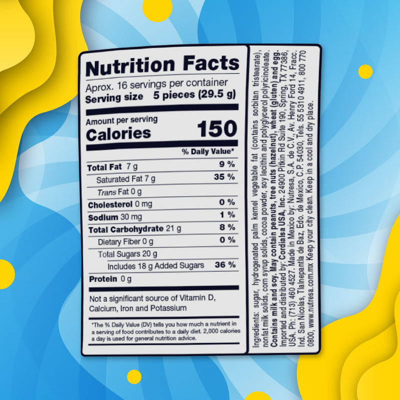 Nucita Chocolate Dark Blue Coins 1 Lb - 77 ct