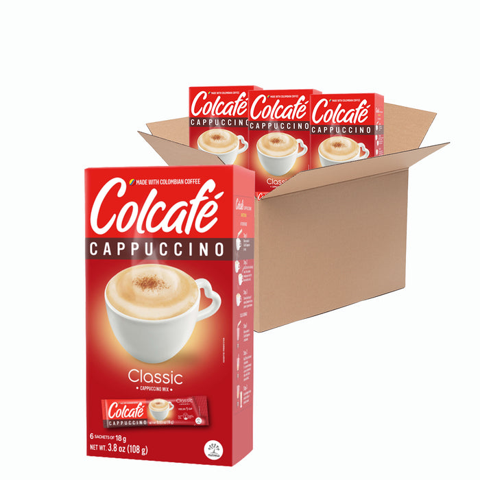 Colcafe Cappuccino Classic Box 3.8 Oz, Pack of 3