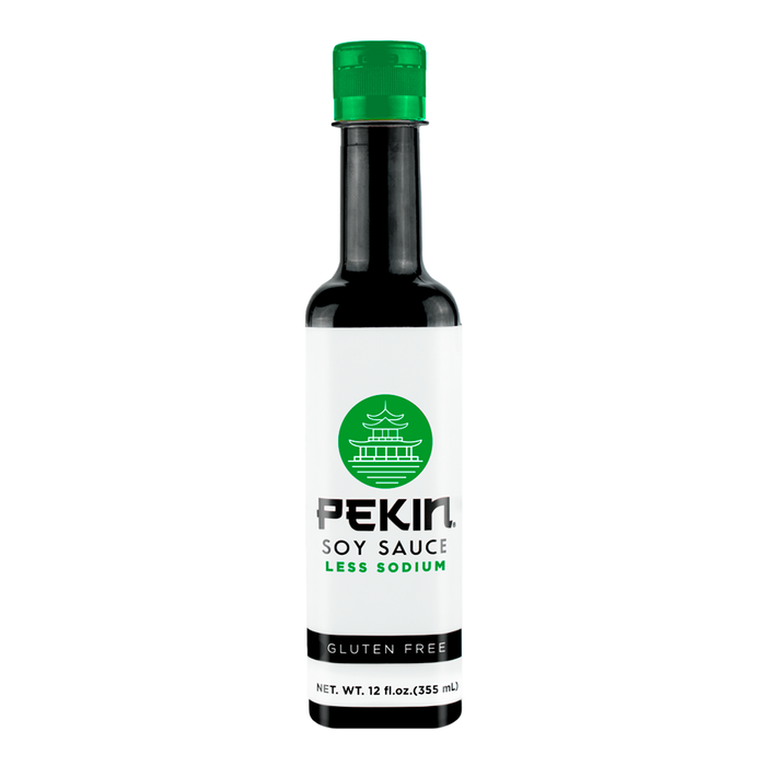 Pekin, Soy Sauce Low Sodium, 12 Oz, Fluid Liquid, Bottle, Gluten-free, quality ingredients, low-sodium diet.