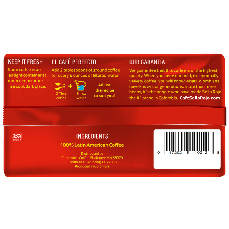 Sello Rojo Espresso Café Molido 10 Oz