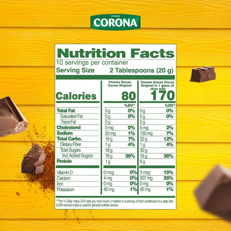 Corona Sweet Cocoa Original Doypack, 7.05 oz