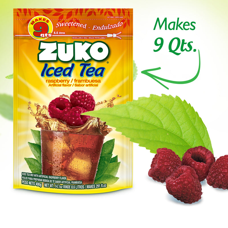 Zuko Drink Mix Raspberry Tea Family Pack, 14.1 oz