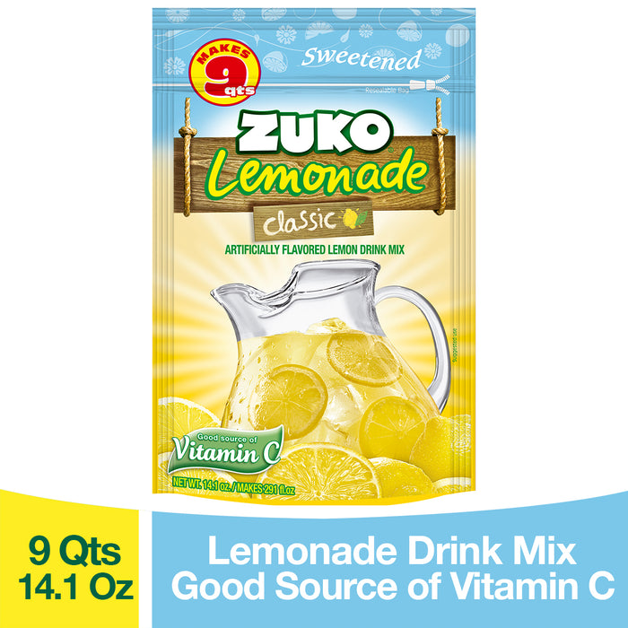 Zuko, Classic Lemonade, 14.1 Oz
