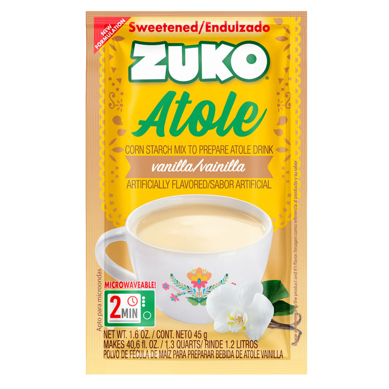 Zuko Atole Vainilla Display 24 ct x 1.6 oz