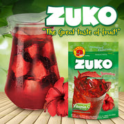 A jar of Zuko Jamaica, a package of Zuko Jamaica.