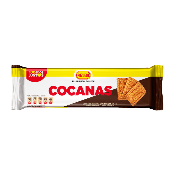 Cocanas, Cookies Bag, 5.89 Oz, Great as a snack, The fresh and crunchy texture.
