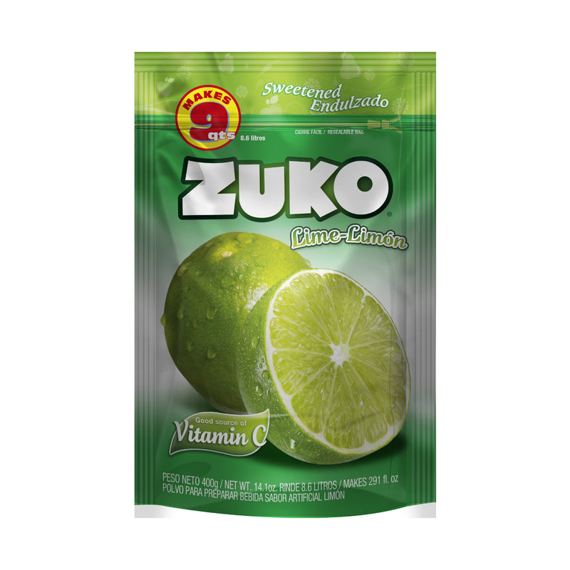 Zuko Lime Family 14.1 oz, Refreshing Drink