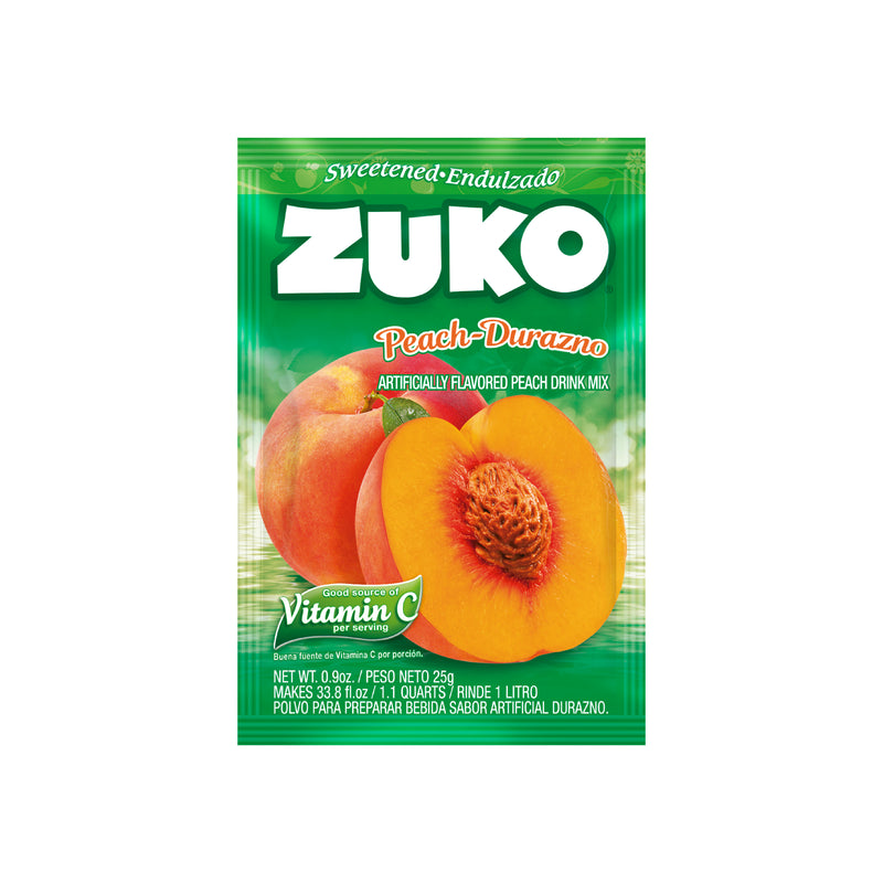 Zuko Peach 0.9 Oz - 24 units, refreshing drink