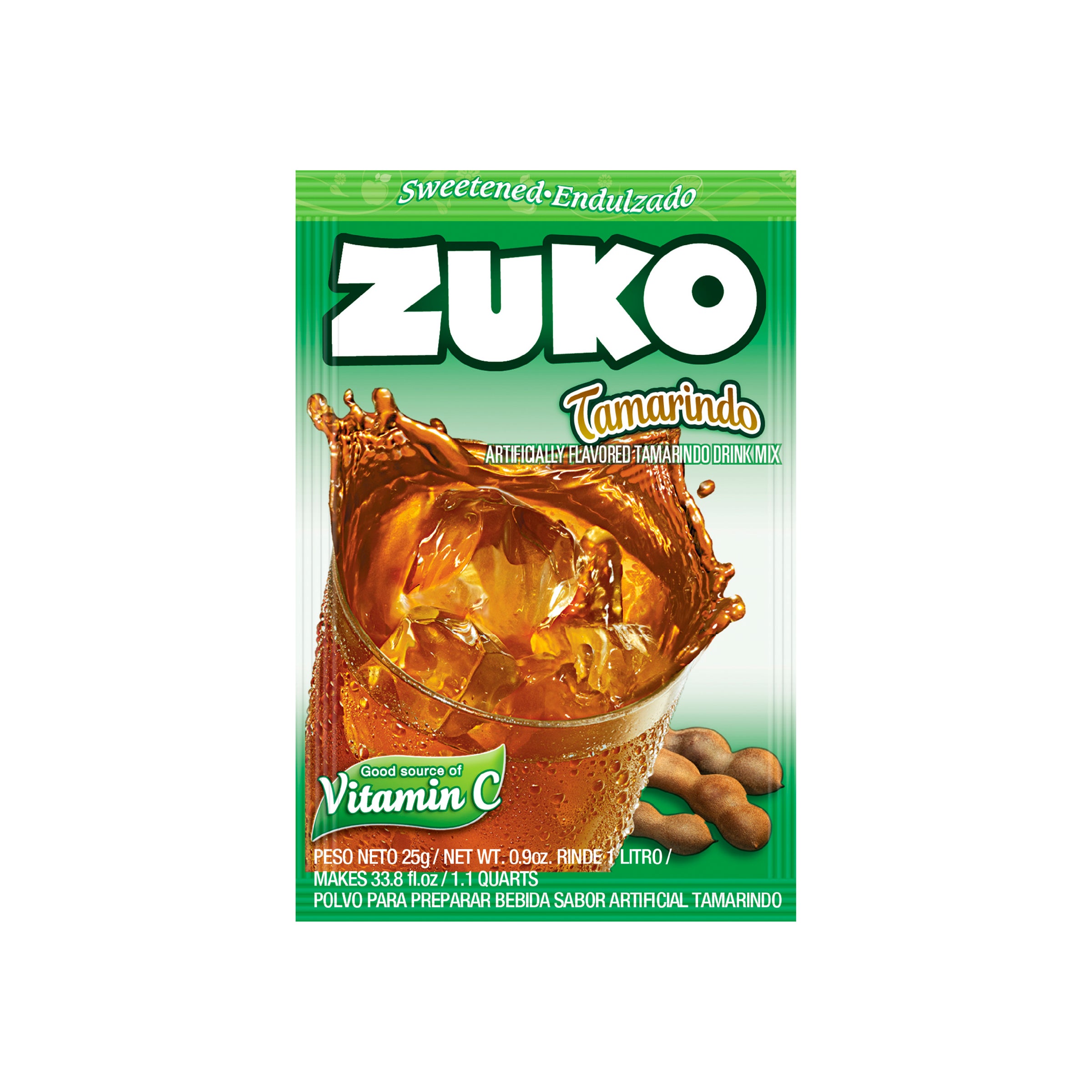 Zuko Drink Mix Tamarind Individual Pack, 24 Count, 0.9 oz — Cordialsa USA
