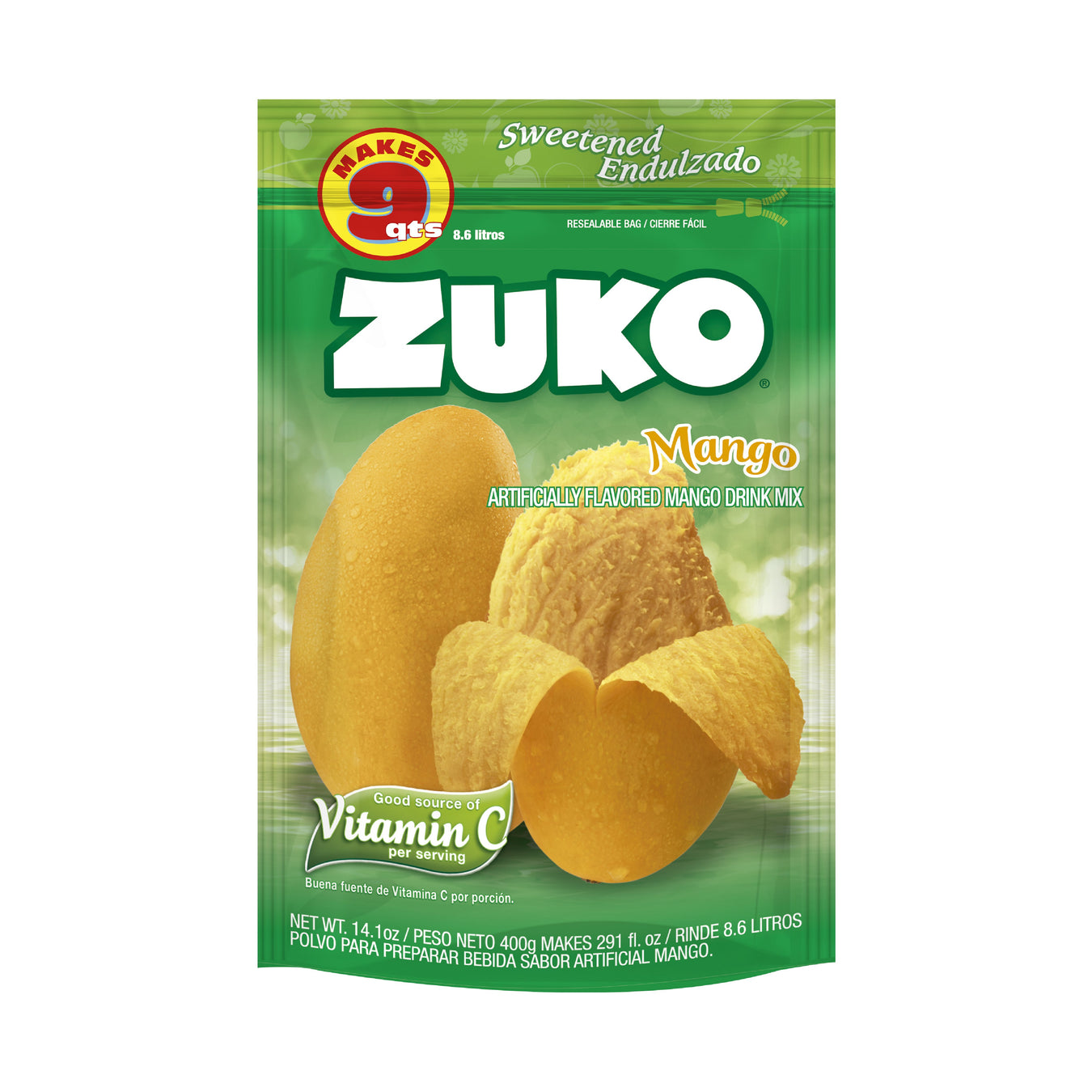 Zuko Mango 14.1 Oz, Refreshing Drink