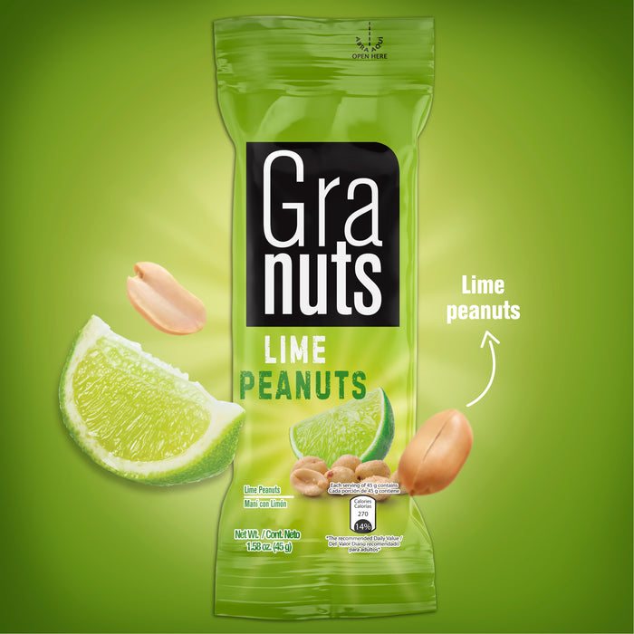 Granuts, Lime Peanuts Display, 1.76 Oz