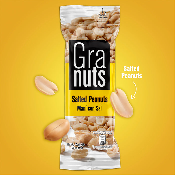 Granuts Salted Peanuts Display 1.76 Oz
