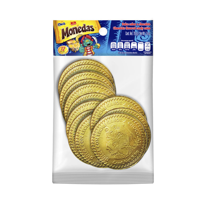 Bolsa de monedas de chocolate Nucita 2.4 oz - 12 ct - Cordialsa USA