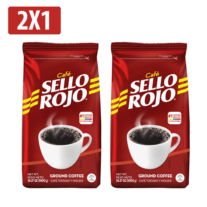 Sello Rojo Bolsa de Café Molido 35.27 Oz