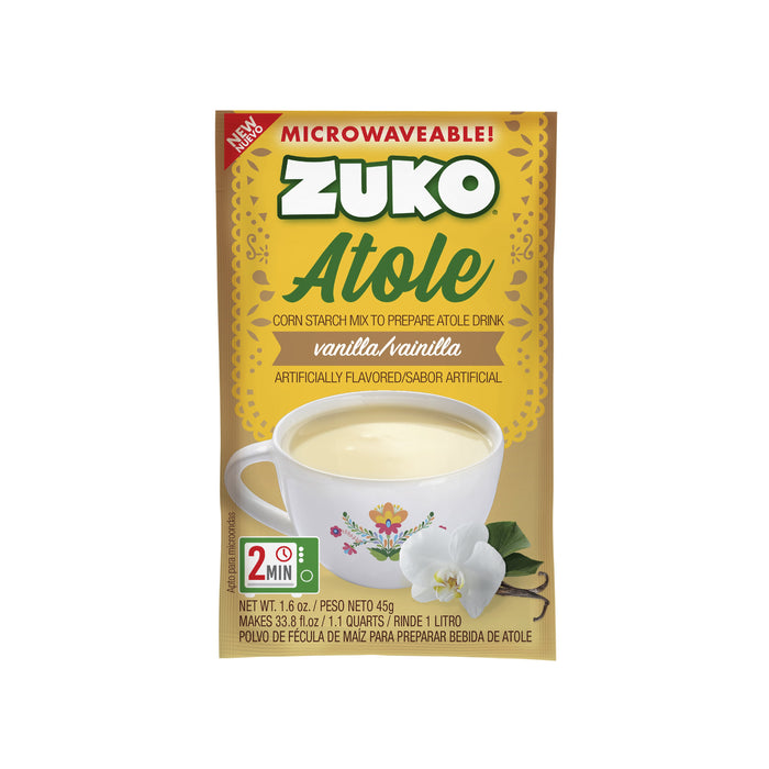 Zuko Atole Vanilla Display 24 ct x 1.6 Oz