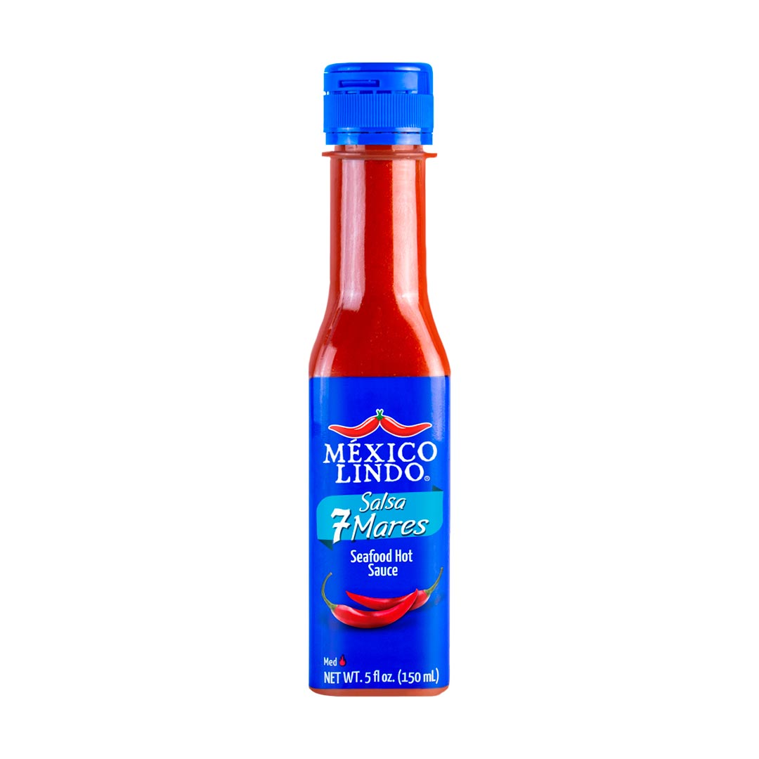 Mexico Lindo, 7 Mares Hot Sauce, 5 Oz, Scoville level 10.800