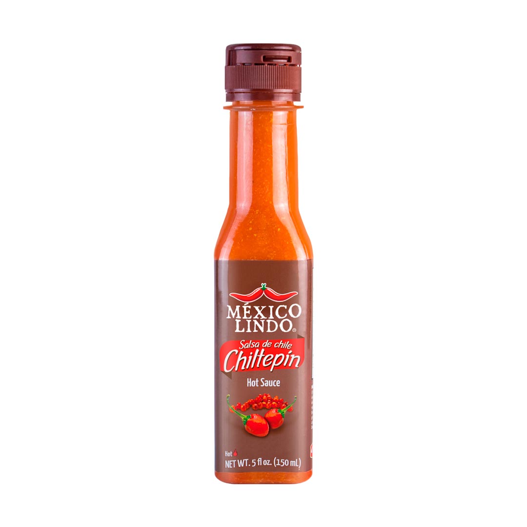 Mexico Lindo, Chiltepin Hot Sauce, 5 Oz, Scoville level 14.200