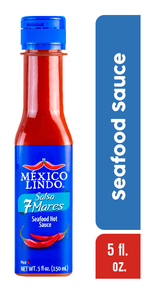 Mexico Lindo, 7 Mares Hot Sauce, 5 Oz, Scoville level 10.800