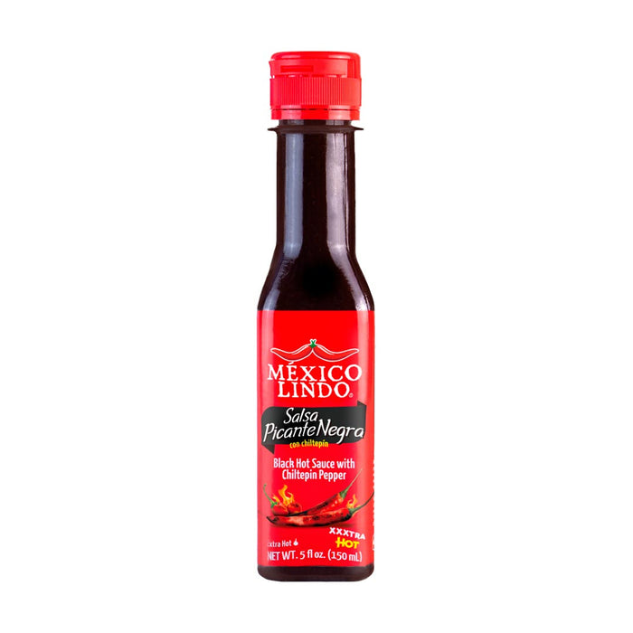 Mexico Lindo, Picante Negra, Xxxtra Hot Sauce, 5 Oz, Scoville level 80.000