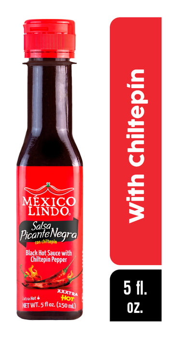Mexico Lindo, Picante Negra, Xxxtra Hot Sauce, 5 Oz, Scoville level 80.000