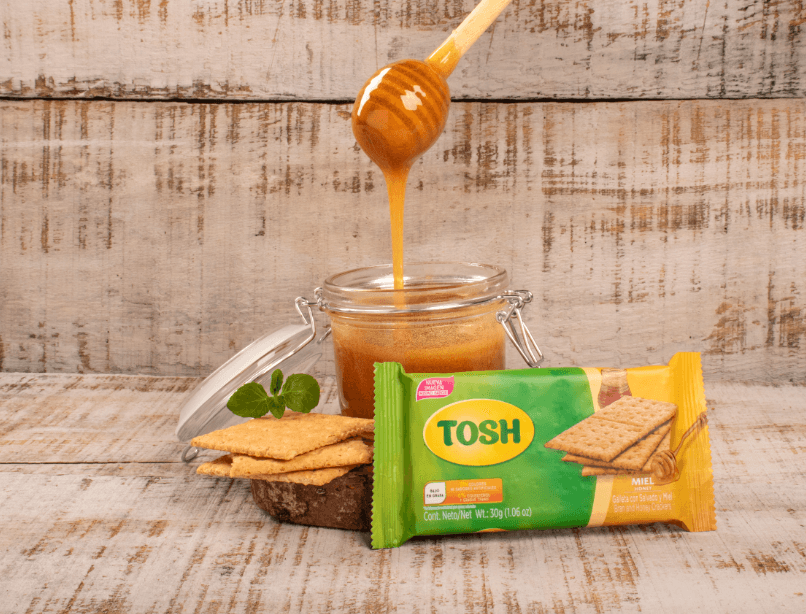 Tosh Crackers Honey, 9.52 Oz