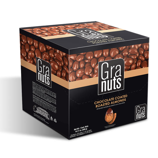 Granuts, Chocolate Coated Roasted Almonds, 1.76 Oz, 10 Inner Packs