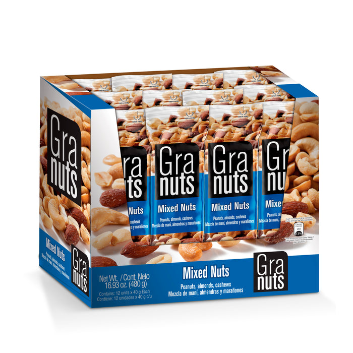 Granuts Nueces Mixtas Display 1.41 oz - 12 ct