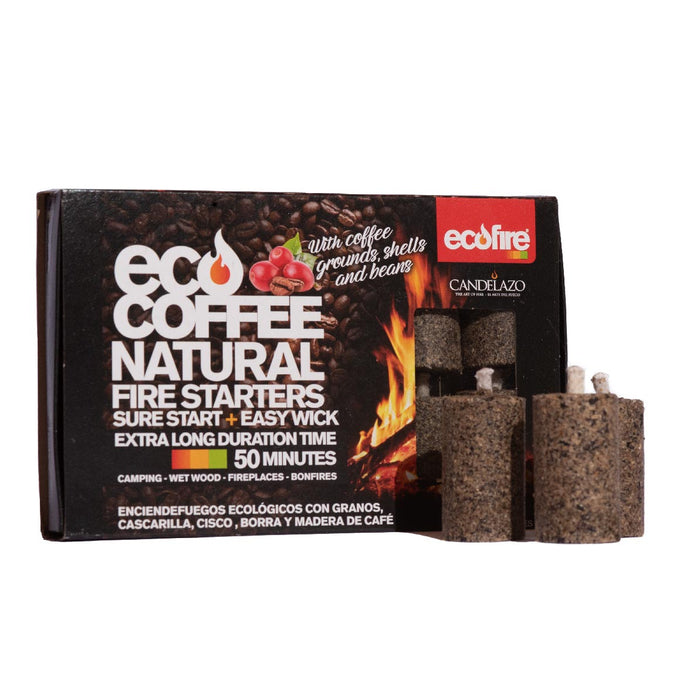 Ecofire, Coffee Grounds, Fire Starters, 12 Units