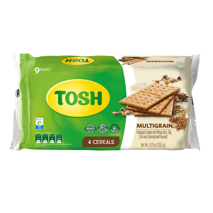Tosh Multigrain Crackers 9.05 Oz
