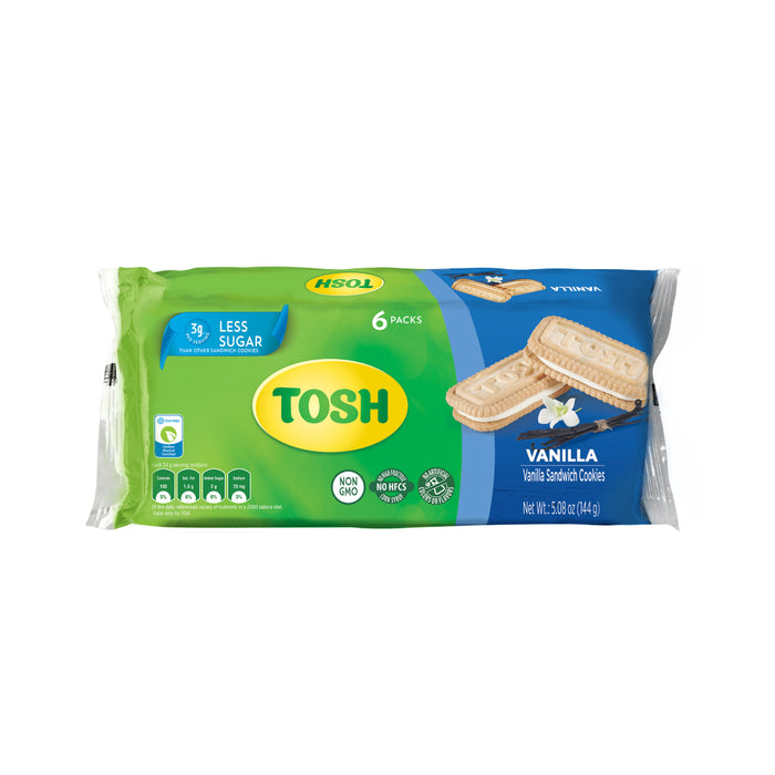 Tosh Vanilla Cookies 5.08 Oz